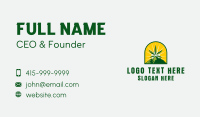Marijuana Mountain Sunrise Business Card