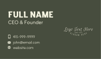 Brand Business Card example 4