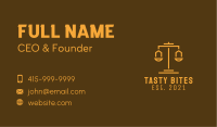 Gold Scale Law Firm  Business Card