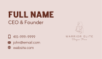 Woman Floral Beauty  Business Card