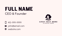 Woman Hairstyle Salon Business Card Design