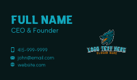 Angry Wolf Sports Mascot Business Card