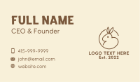 Cute Brown Hare Business Card