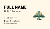 Surfboard Wave Resort Business Card