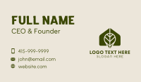 Greenhouse Leaf Gardening Business Card