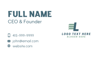 Logistics Courier Lettermark Business Card