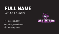Purple Wolf Beast Gaming Business Card