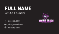 Purple Wolf Beast Gaming Business Card Image Preview