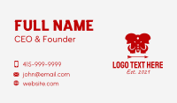 Red Elephant Arrow  Business Card