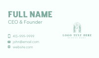 Candle Boutique Letter A Business Card Design