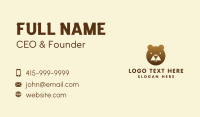 Brown Bear Bar Business Card Design