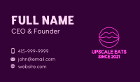 Neon Sexy Lips  Business Card Image Preview