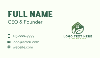 Natural House Leaves Business Card
