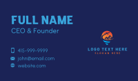 Airplane Beach Travel Business Card