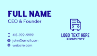 Data Storage Business Card example 2