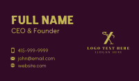 Gold Fashion Tailoring Business Card