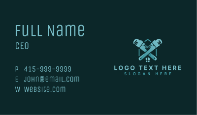 Wrench Plumbing Handyman Business Card Image Preview