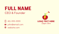 Red Cherry Energy Drink Business Card Design