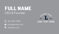 Sporty Team Lettermark Business Card Design