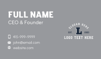 Sporty Team Lettermark Business Card