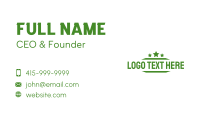 Military Design Wordmark Business Card