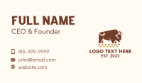 Bison Ranch Wildlife  Business Card