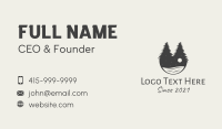 Evening Pine Trees Lake Business Card