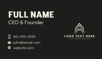 Arch Industrial Letter A Business Card Design