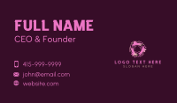 Gradient Pink Cat Business Card