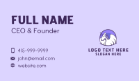 White Unicorn Wings Business Card