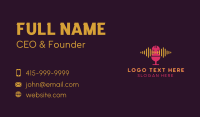 Music Sound Microphone Business Card