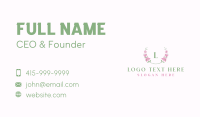 Floral Wreath Flower Business Card