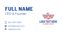 American Eagle Crest Business Card Design