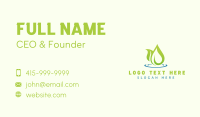 Natural Leaf Spa Business Card