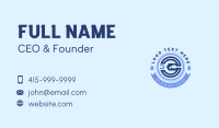 Wrench Droplet Plumbing Business Card