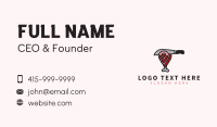 Meat Shop Location Pin Business Card