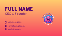 Cute Slime Cartoon Business Card