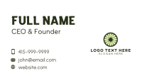 Green FLower Business Card Design