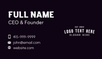 Generic Classic Hipster  Business Card Design