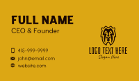 Tiger Head Business Card example 1