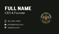 Hammer Carpentry Paintbrush Business Card