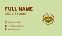 Tree Chain Saw Lumberjack Business Card Design