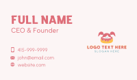 Girl Donut Dessert Business Card