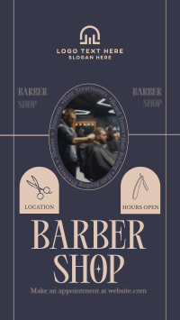 Rustic Barber Shop Instagram Story