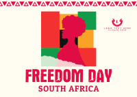 Freedom Africa Celebration Postcard