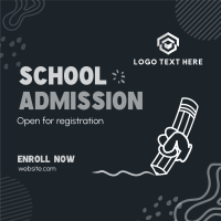 School Admission Instagram Post Design