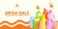 Mega Sale Cleaning Products Twitter Post